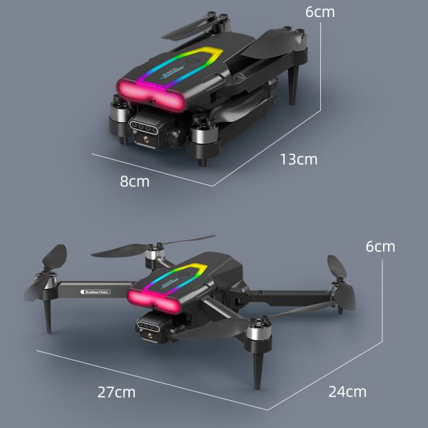 Cool Lights Obstacle Avoidance Dual Camera Drone Toy F199 - Image 7