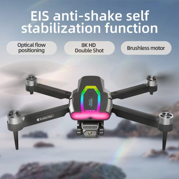 Cool Lights Obstacle Avoidance Dual Camera Drone Toy F199 - Image 2