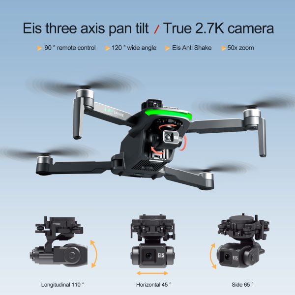 GPS Three Axis Gimbal RC Screen Control HD Camera Drone S155 - Image 11