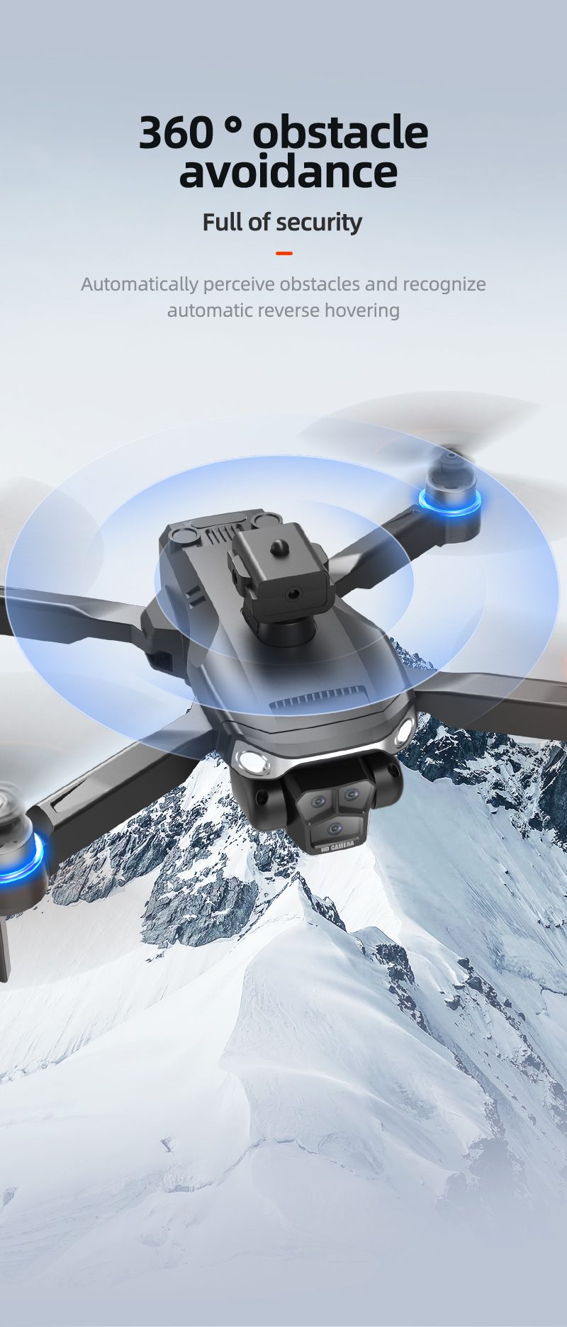 Screen Control Optical Flow Hovering Obstacle Avoidance Drone Toy LF633PRO