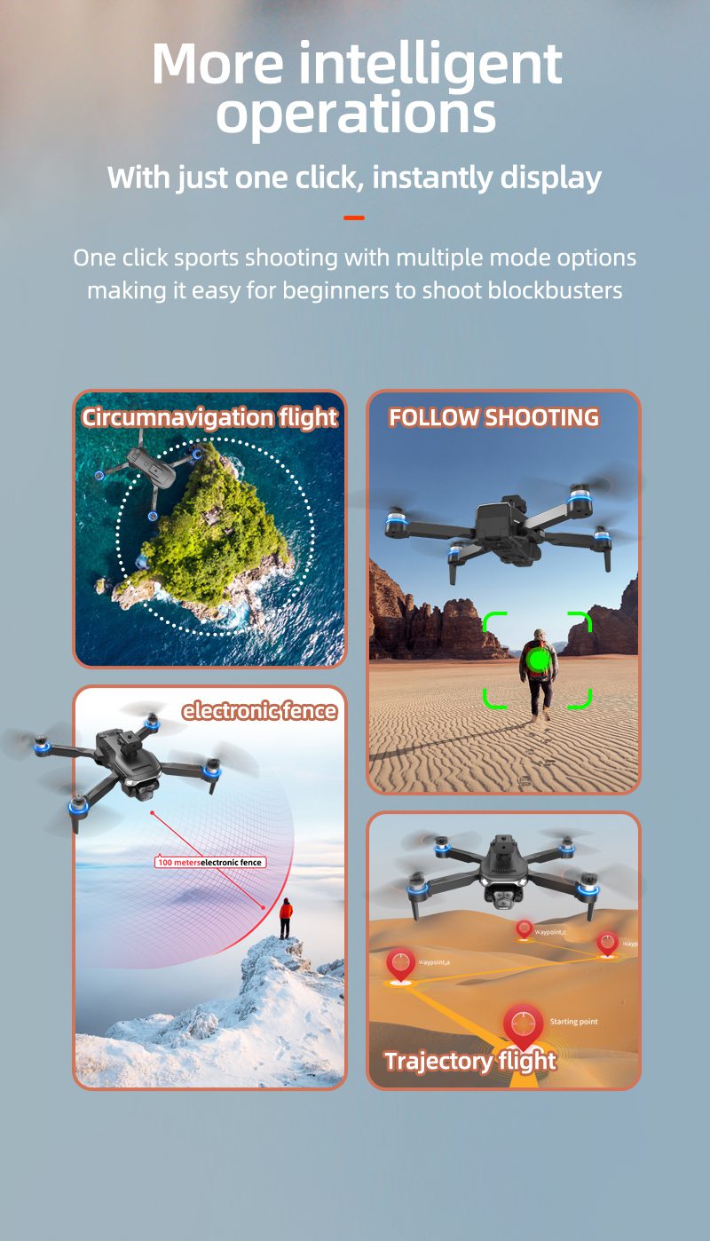 Screen Control Optical Flow Hovering Obstacle Avoidance Drone Toy LF633PRO