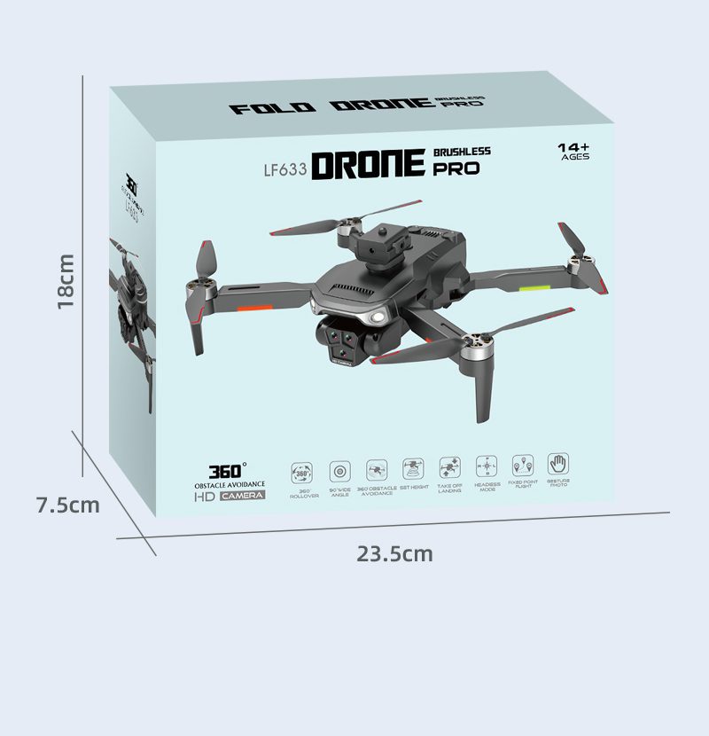 Screen Control Optical Flow Hovering Obstacle Avoidance Drone Toy LF633PRO