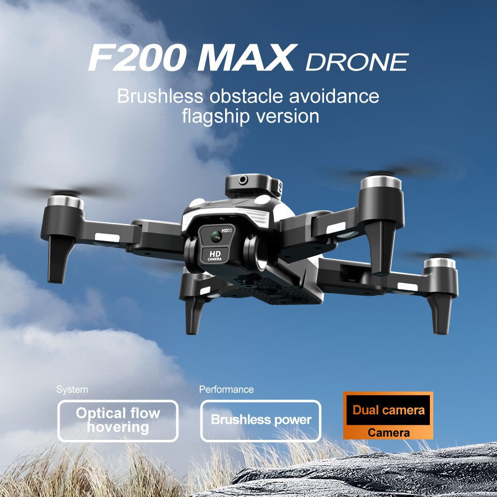 Optical Flow Obstacle Avoidance Dual Camera Drone Toy Airplane F200