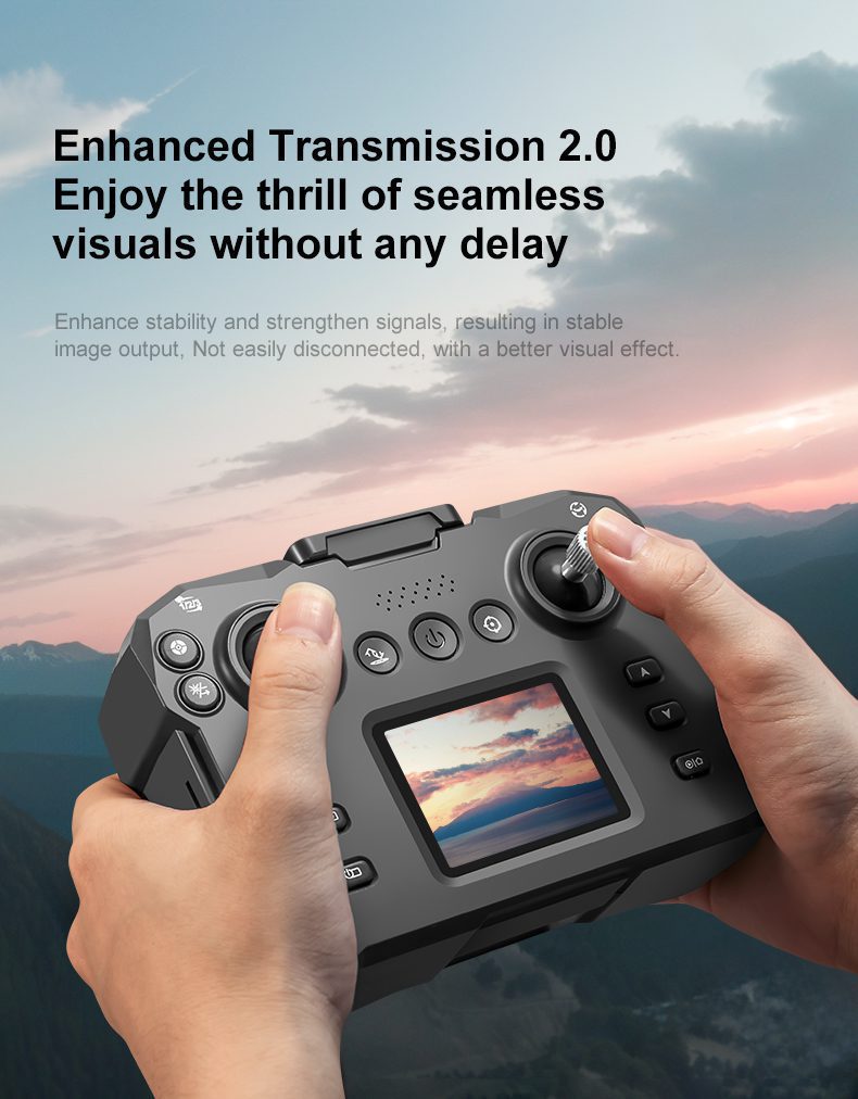 Screen Control Obstacle Avoidance Optical Flow Drone Toy K6MAX