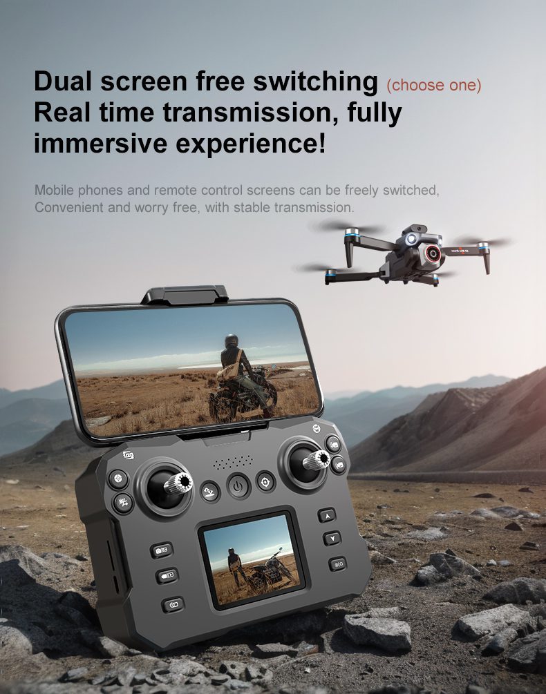 Screen Control Obstacle Avoidance Optical Flow Drone Toy K6MAX