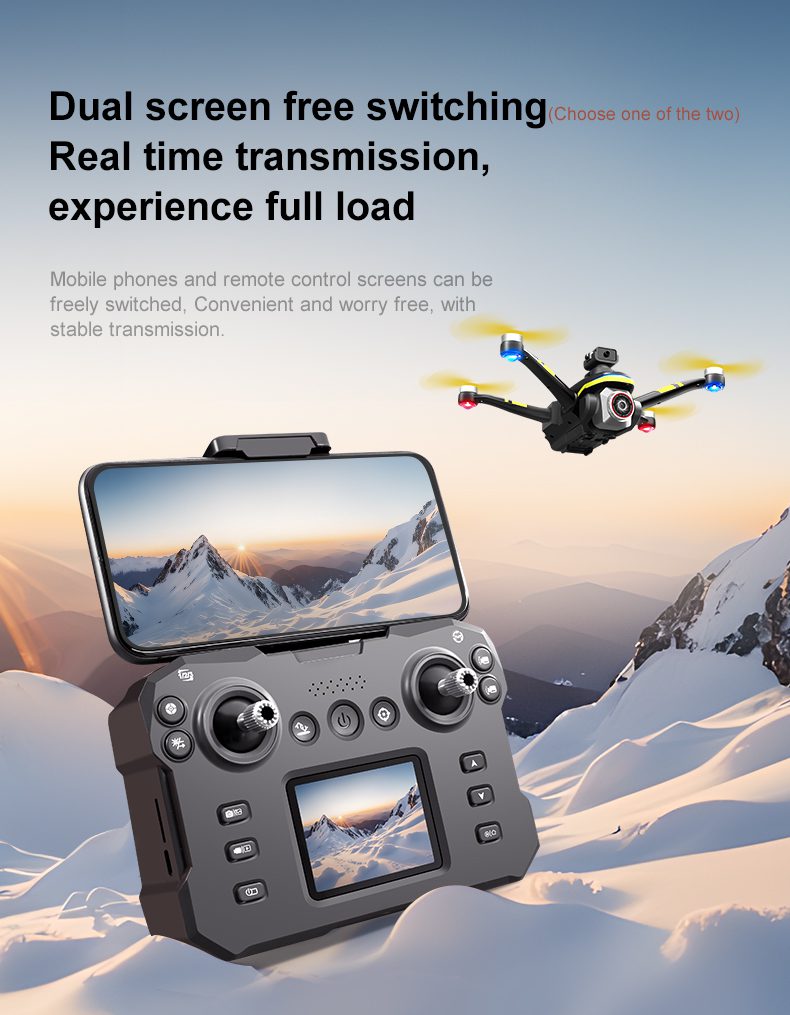 Remote Control Screen Control Optical Flow Camera Drone Toy K15MAX