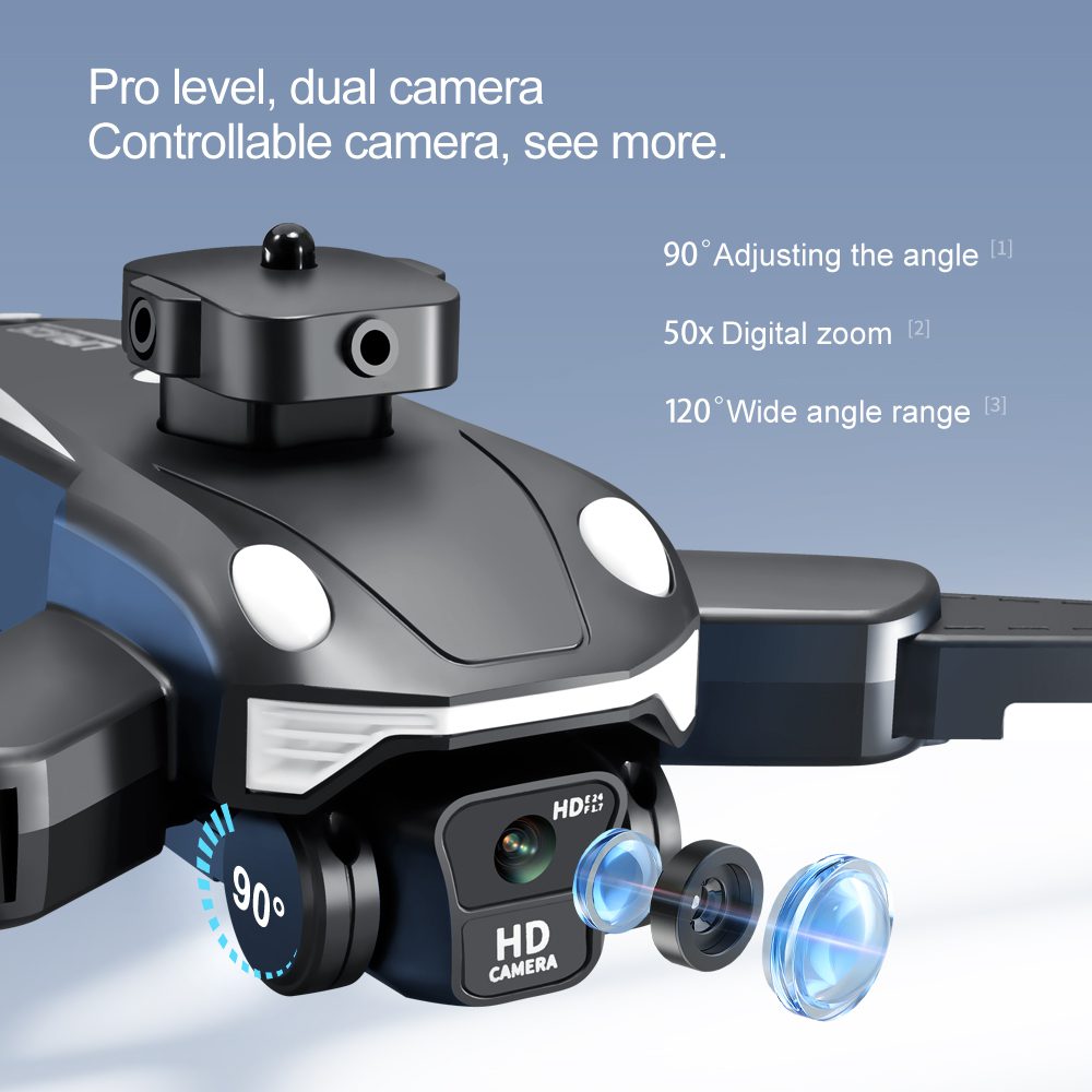 Optical Flow Obstacle Avoidance Dual Camera Drone Toy Airplane F200