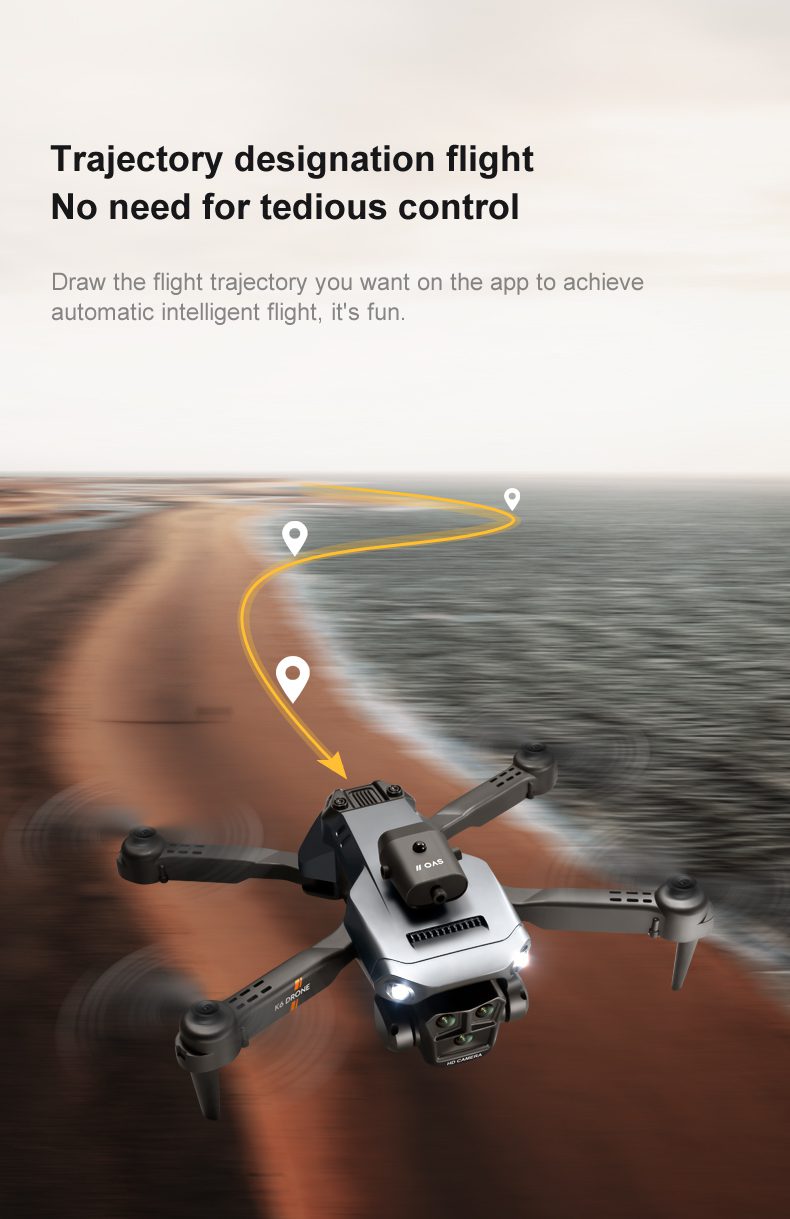 Triple Camera Obstacle Avoidance Optical Flow Drone Toy K6MAX