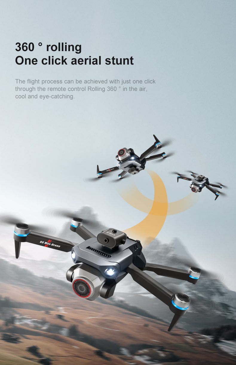 Screen Control Obstacle Avoidance Optical Flow Drone Toy K6MAX