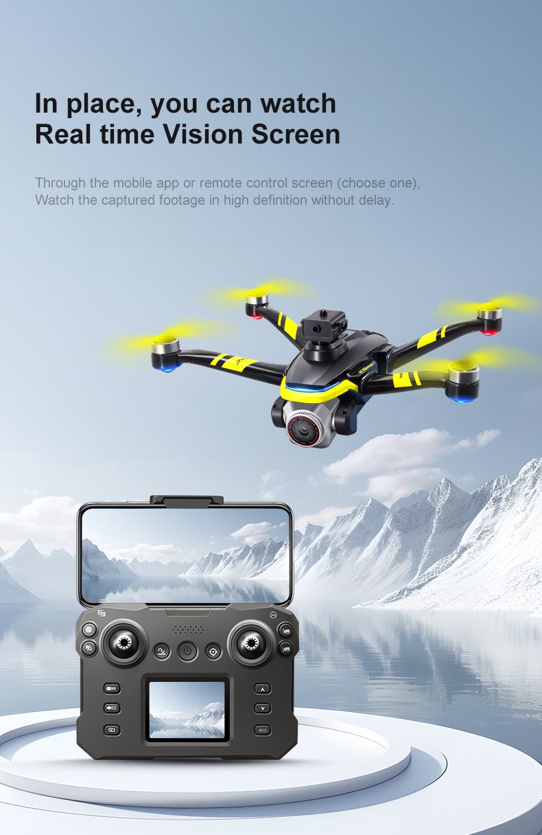 Remote Control Screen Control Optical Flow Camera Drone Toy K15MAX