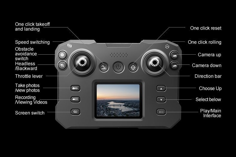 Remote Control Screen Control Optical Flow Camera Drone Toy K15MAX