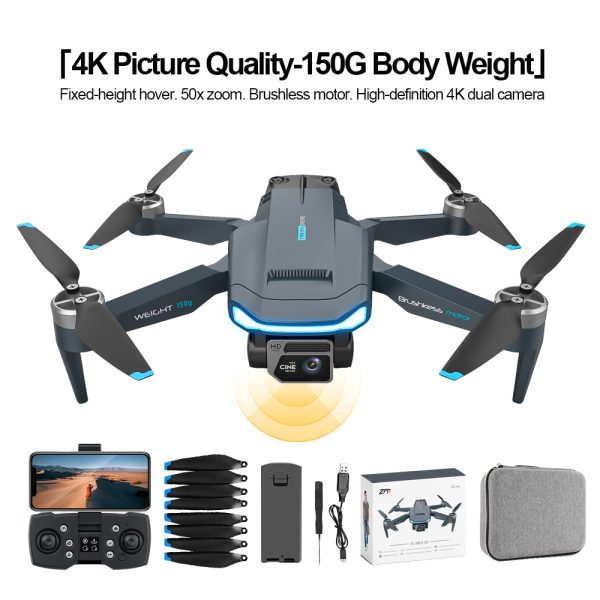 GPS Intelligent Return Dual Camera Mini Drone Toy Airplane F194 - Image 11
