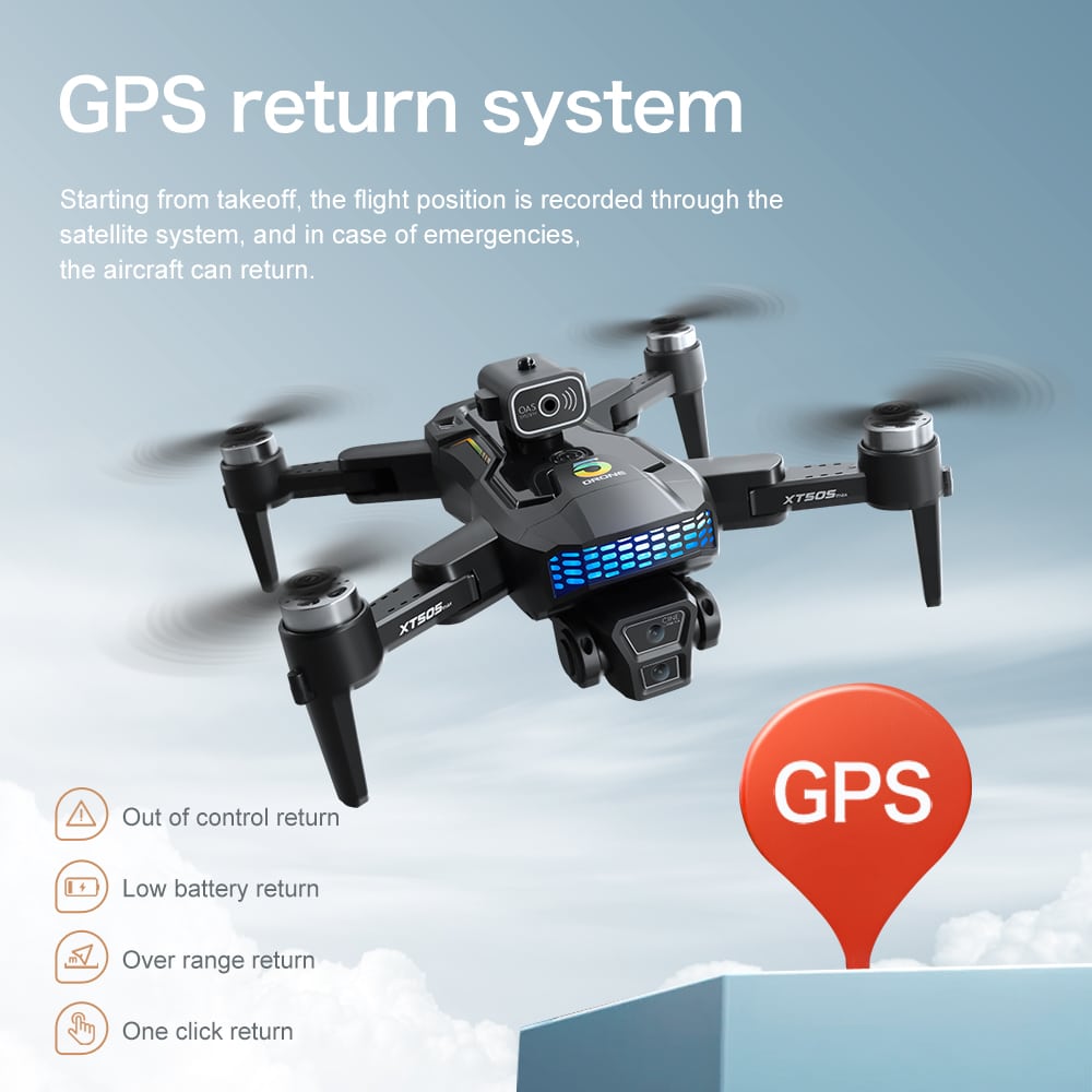 GPS-дрон Cool Lights 4K HD Quadcopter XT505 24 GPS Drone Cool Lights 4K HD Quadcopter XT505 — изображение 24