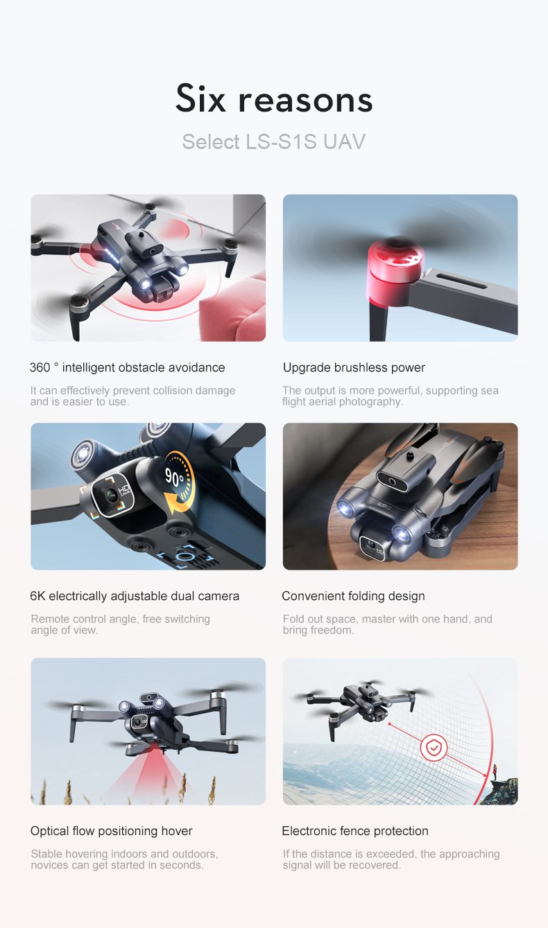 Intelligence Obstacle Avoidance Optical Flow Hovering Camera Drone Toy S1S