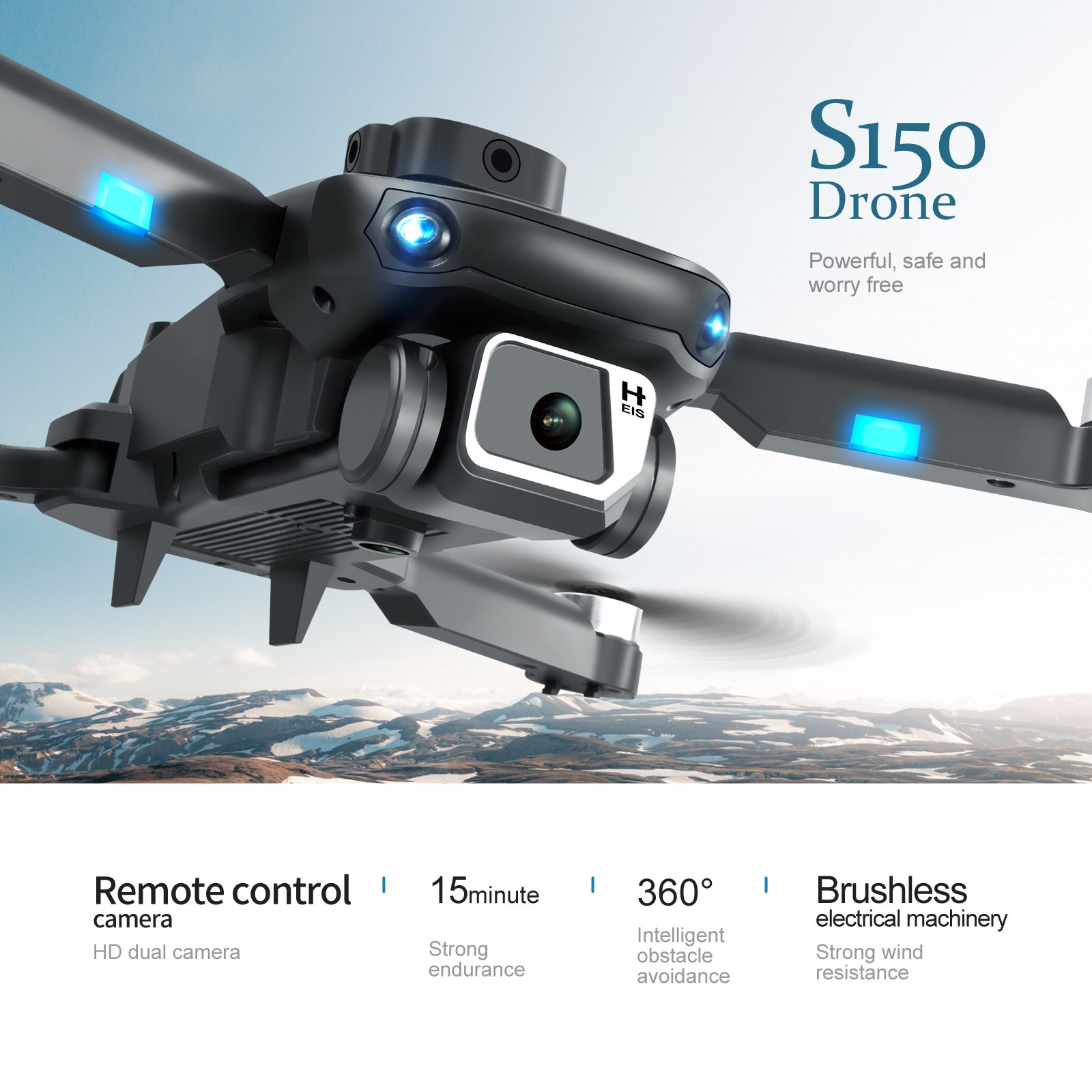 Optical Flow Obstacle Avoidance Camera Drone Toy S150