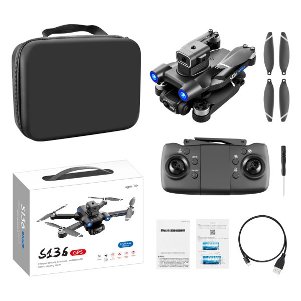 GPS Return Laser Obstacle Avoidance Mini HD Camera Drone S136 - Image 5