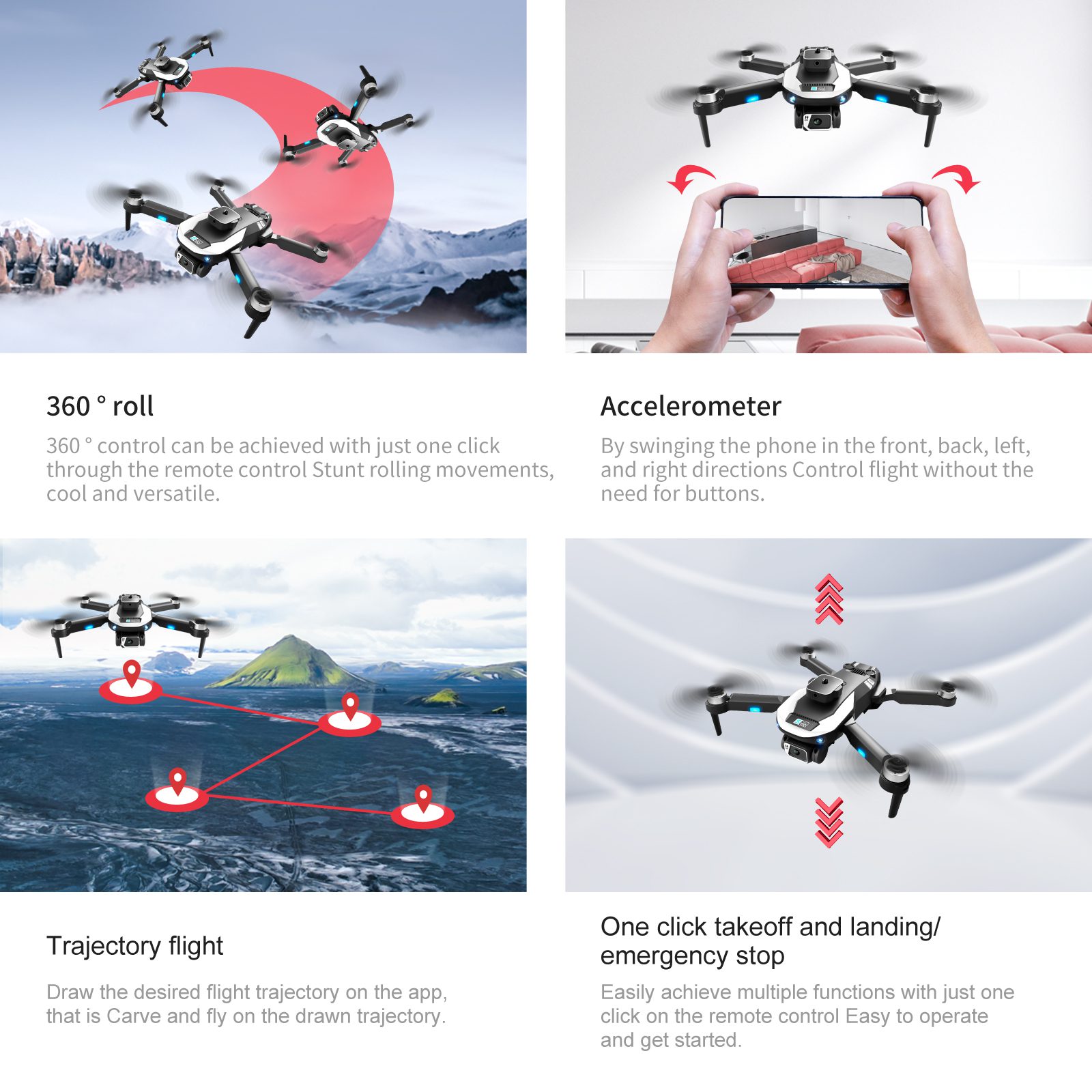 Optical Flow Obstacle Avoidance Camera Drone Toy S150