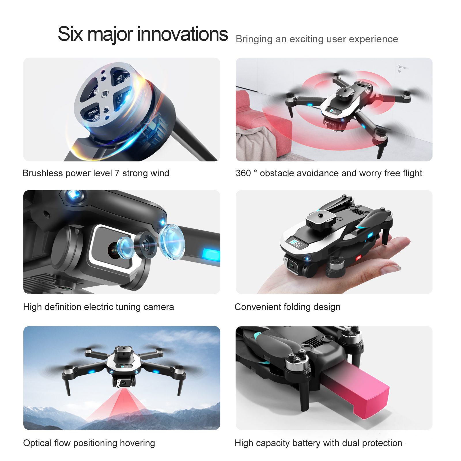 Optical Flow Obstacle Avoidance Camera Drone Toy S150