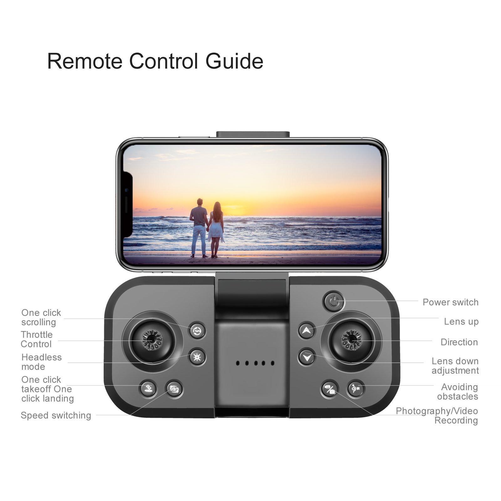 Optical Flow Obstacle Avoidance Camera Drone Toy S150