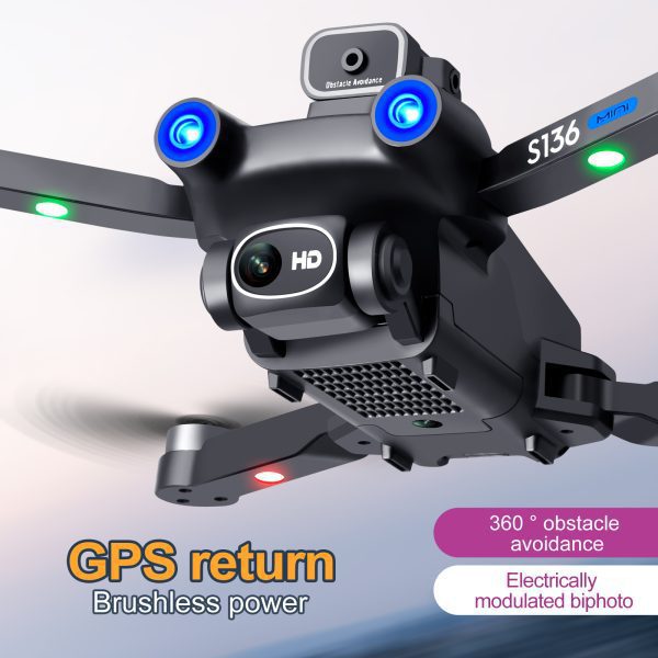 GPS Return Laser Obstacle Avoidance Mini HD Camera Drone S136 - Image 12