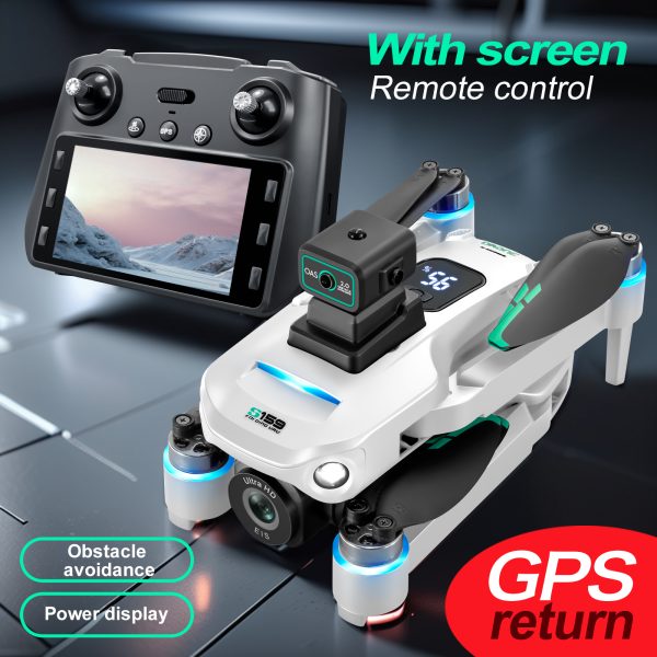GPS Retrun RC Screen Control HD Camera Professional Drone S159 - Image 14