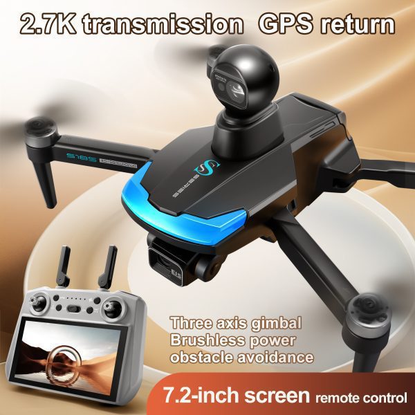 7.2 Inches RC Screen GPS Retrun EIS HD Camera Professional Drone S185 - Image 13