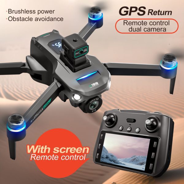 GPS Retrun RC Screen Control HD Camera Professional Drone S159 - Image 15