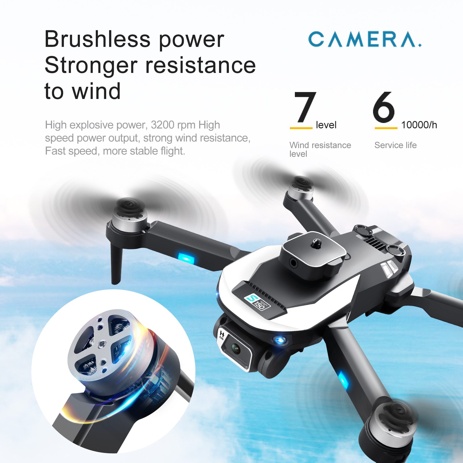 Optical Flow Obstacle Avoidance Camera Drone Toy S150