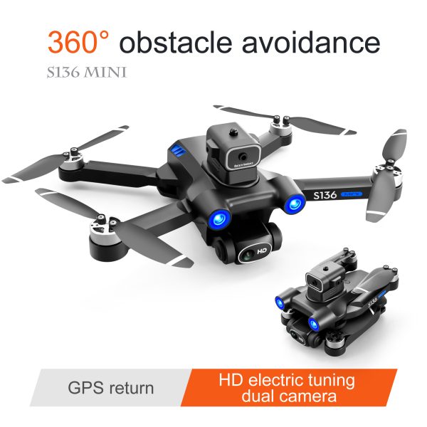 GPS Return Laser Obstacle Avoidance Mini HD Camera Drone S136 - Image 14