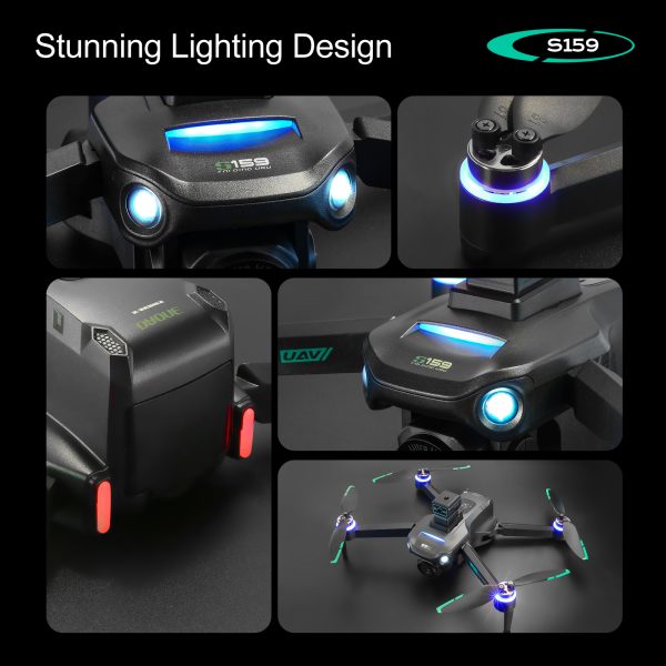 GPS Retrun RC Screen Control HD Camera Professional Drone S159 - Image 16
