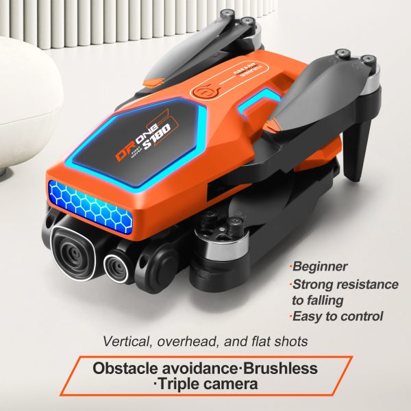 S180 Cool Lights Optical Flow Camera Drone Toy Airplane - Image 9