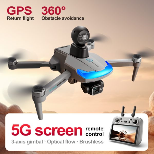 7.2 Inches RC Screen GPS Retrun EIS HD Camera Professional Drone S185 - Image 16