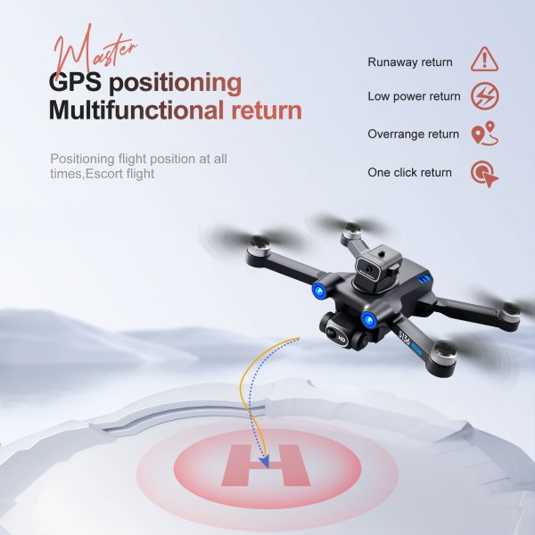 GPS Return Laser Obstacle Avoidance Mini HD Camera Drone S136 - Image 17