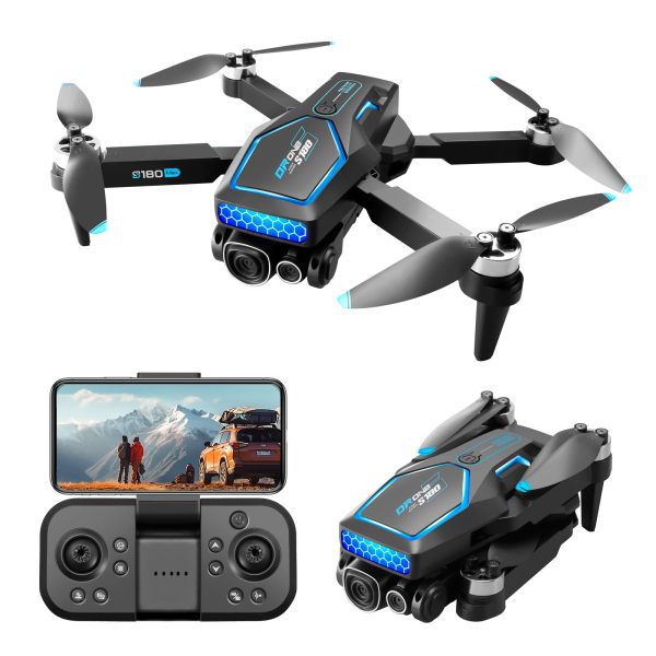 S180 Cool Lights Optical Flow Camera Drone Toy Airplane - Image 5