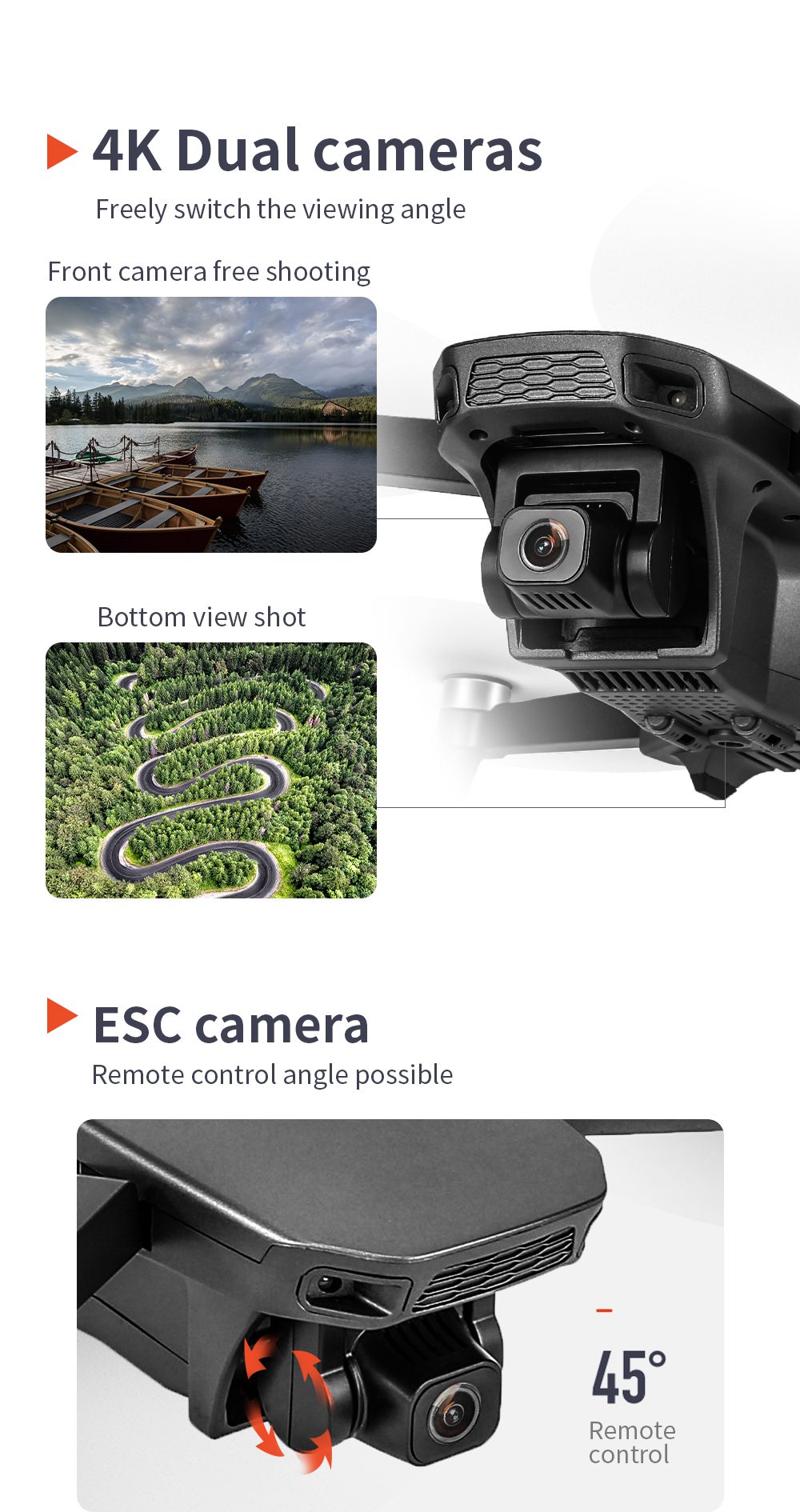 GPS Intelligent Return 1.2KM Flight 4K HD Camera Drone L300