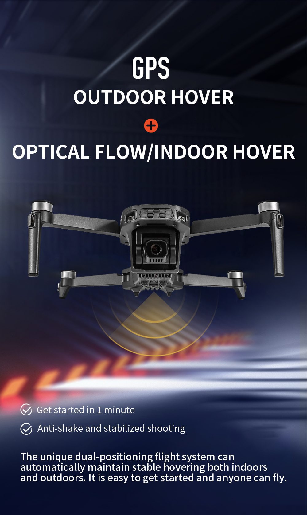 GPS Intelligent Return 1.2KM Flight 4K HD Camera Drone L300