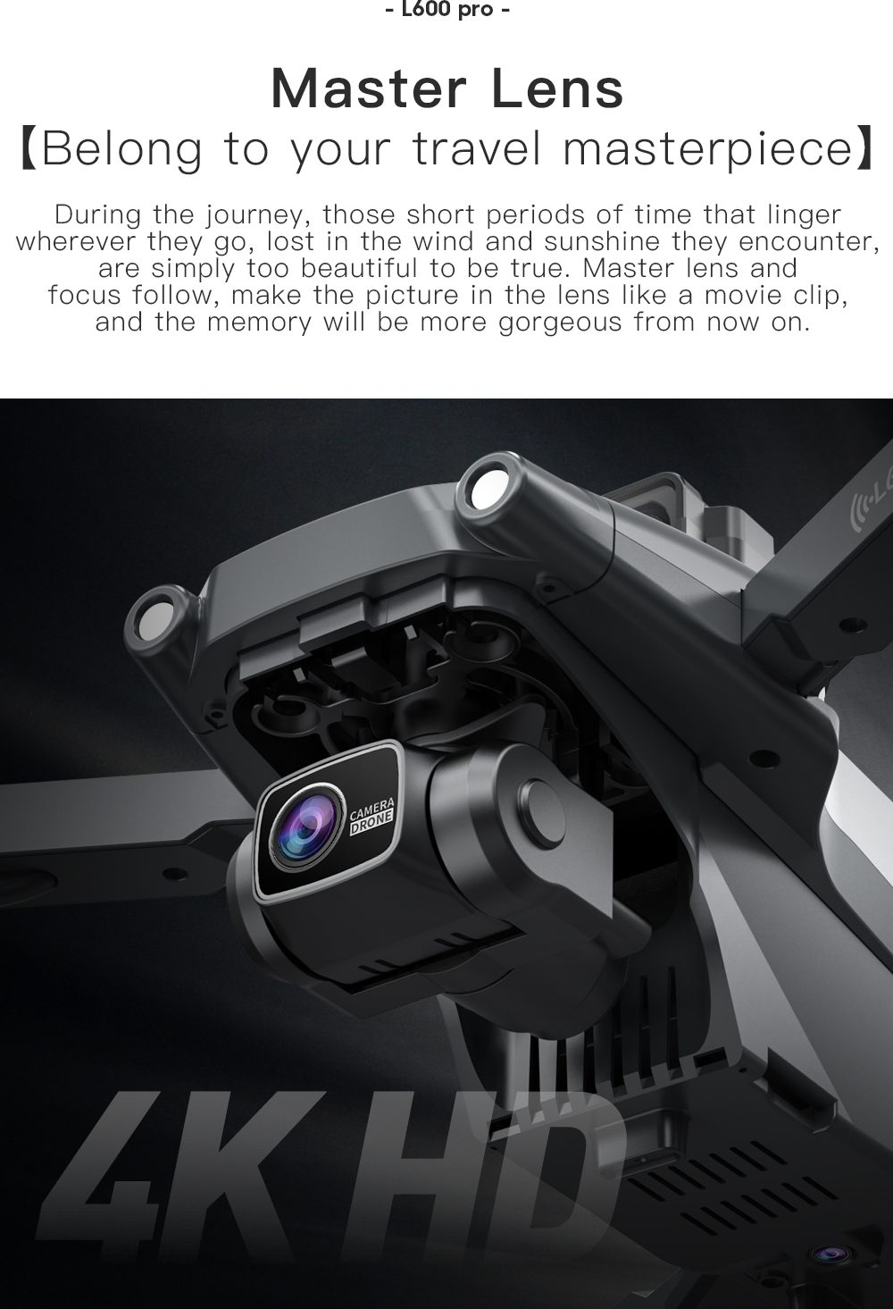 GPS Three Axis Gimbal 5G Professional 4K HD Camera Drone L600PRO