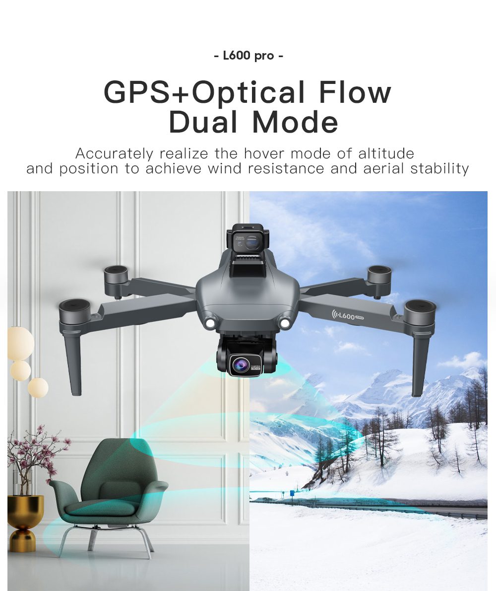 GPS Three Axis Gimbal 5G Professional 4K HD Camera Drone L600PRO