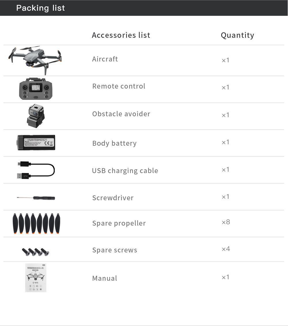 GPS Three Axis Gimbal 5G Professional 4K HD Camera Drone L600PRO