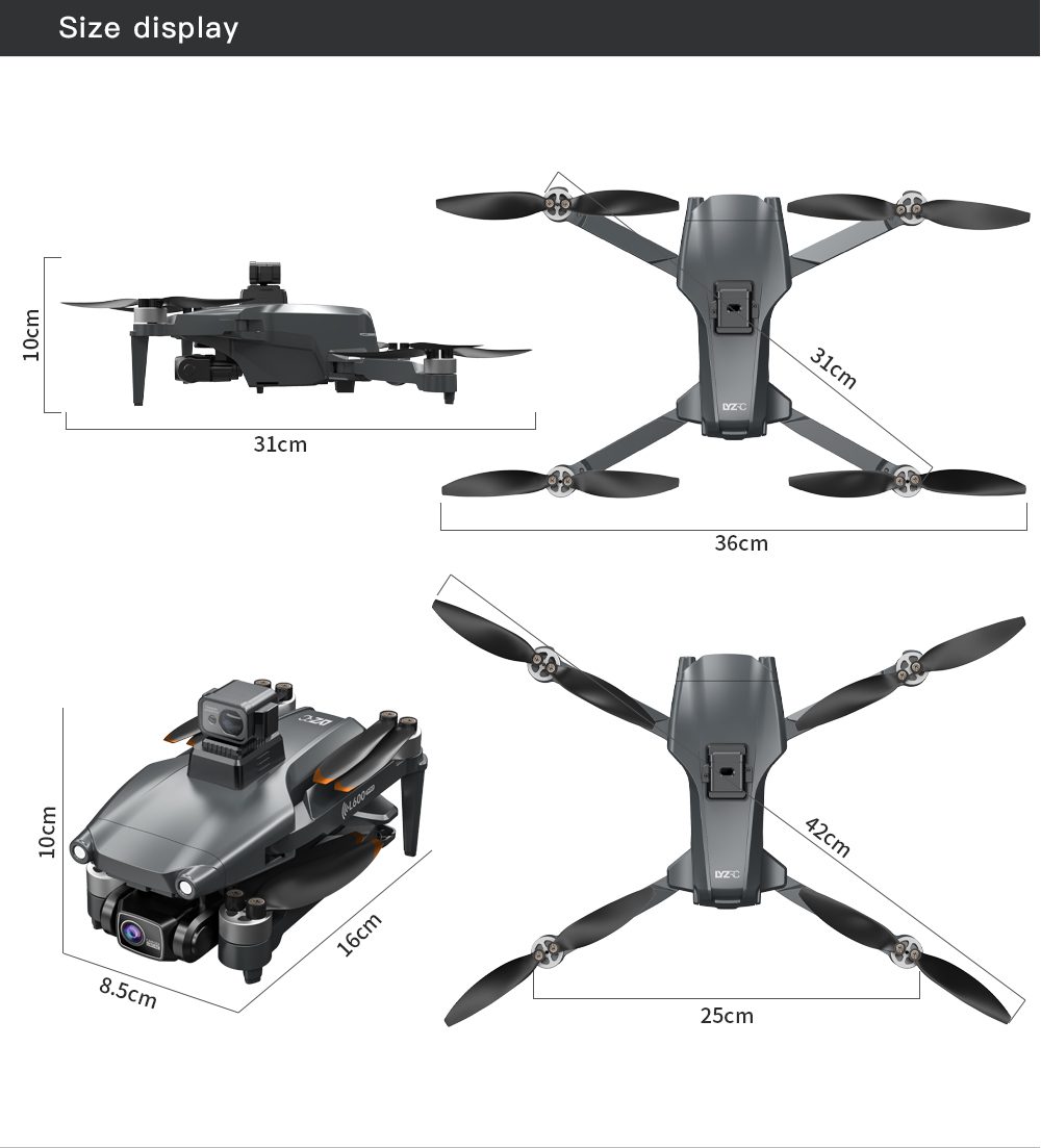 GPS Three Axis Gimbal 5G Professional 4K HD Camera Drone L600PRO