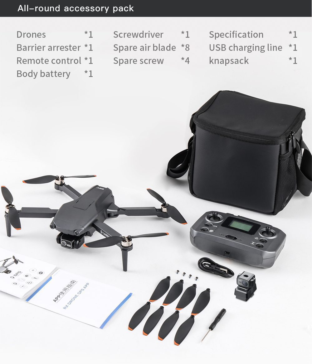 GPS Three Axis Gimbal 5G Professional 4K HD Camera Drone L600PRO