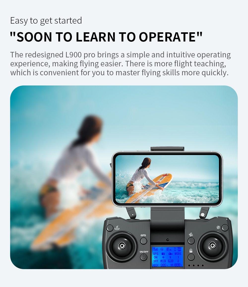 1.2KM Flight GPS Intelligent Return 4K HD Camera Drone L900PROSE