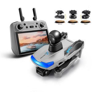 GPS Drone 7.2" Remote Control Screen EIS HD Camera Professional UAV S185