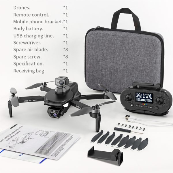 GPS 5G Three Axis Gimbal 4K HD Professional Camera Drone L500MAX - Image 15