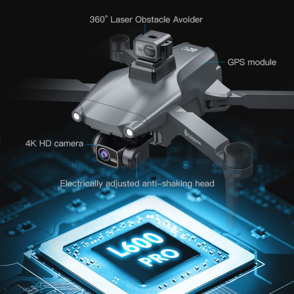 GPS Three Axis Gimbal 5G Professional 4K HD Camera Drone L600PRO - Image 14