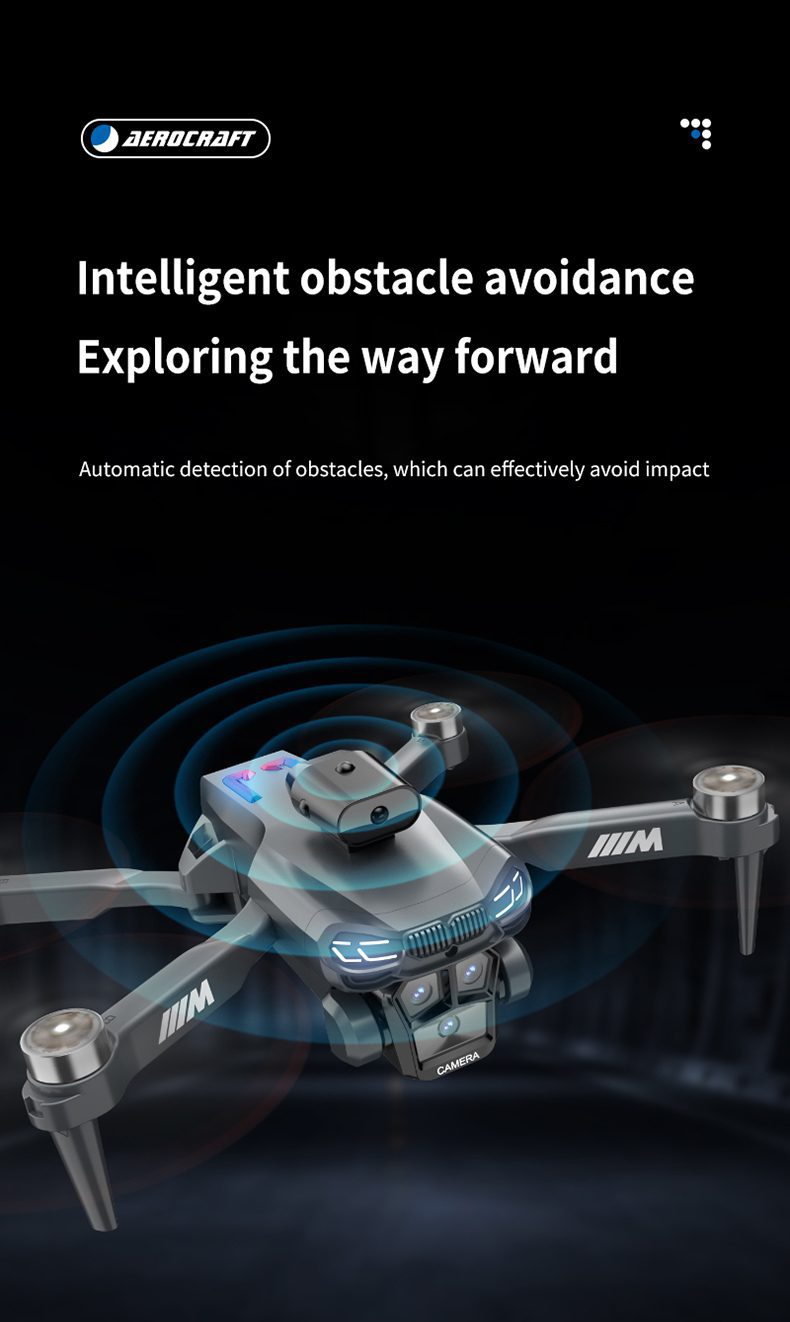 Optical Flow Obstacle Avoidance Triple Camera Drone Toy S183