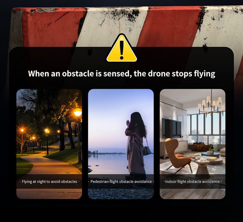 Optical Flow Obstacle Avoidance Triple Camera Drone Toy S183