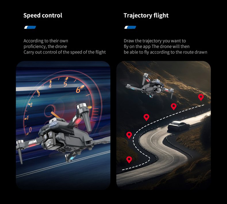 Optical Flow Obstacle Avoidance Triple Camera Drone Toy S183