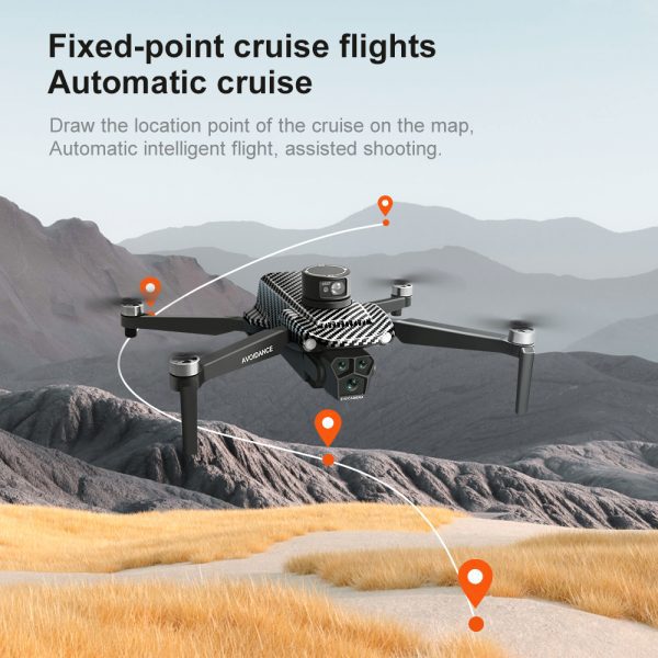 GPS 4.5" RC Screen Obstacle Avoidance 4K HD Camera Drone U99 - Image 8
