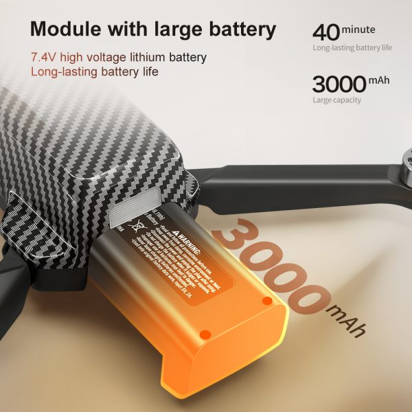 GPS 4.5" RC Screen Obstacle Avoidance 4K HD Camera Drone U99 - Image 11